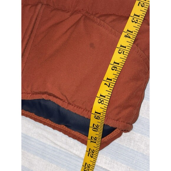 Vintage William Barry Goose Down Puffer Vest Struggle Gear Orange Men's Small - Picture 8 of 10